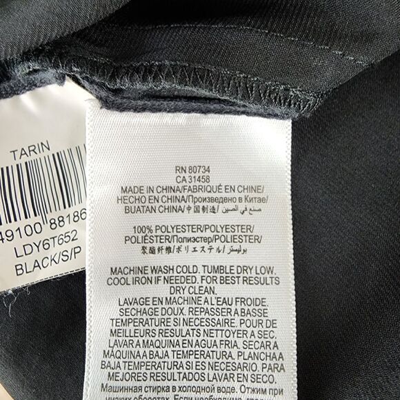 BCBG MAXAZRIA TARIN WOMEN'S DRESS OVERSIZED PULL OVER BLACK SIZE SMALL - Picture 7 of 7